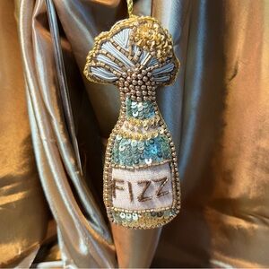 Sequin Fizz Bottle Ornament St.Nicholas Square Christmas